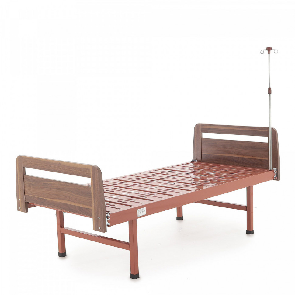 Кровать механическая Мед-Мос Е-18 (ММ-0020Д-01) ЛДСП (коричневый) без матраса