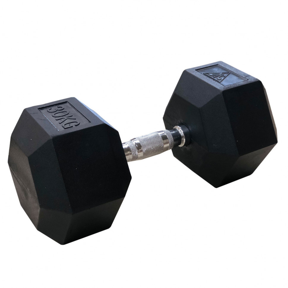 Гантели DFC гексаг. обрезиненная пара DB001-30 кг