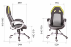 Кресло Everprof Drive TM Экокожа Зеленый