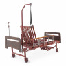 Медицинская кровать для лежачих больных MED-MOS YG-5 (ЛДСП венге, 13 секций, матрас, уголки, ТУ, столик, ванночка, БП, К)