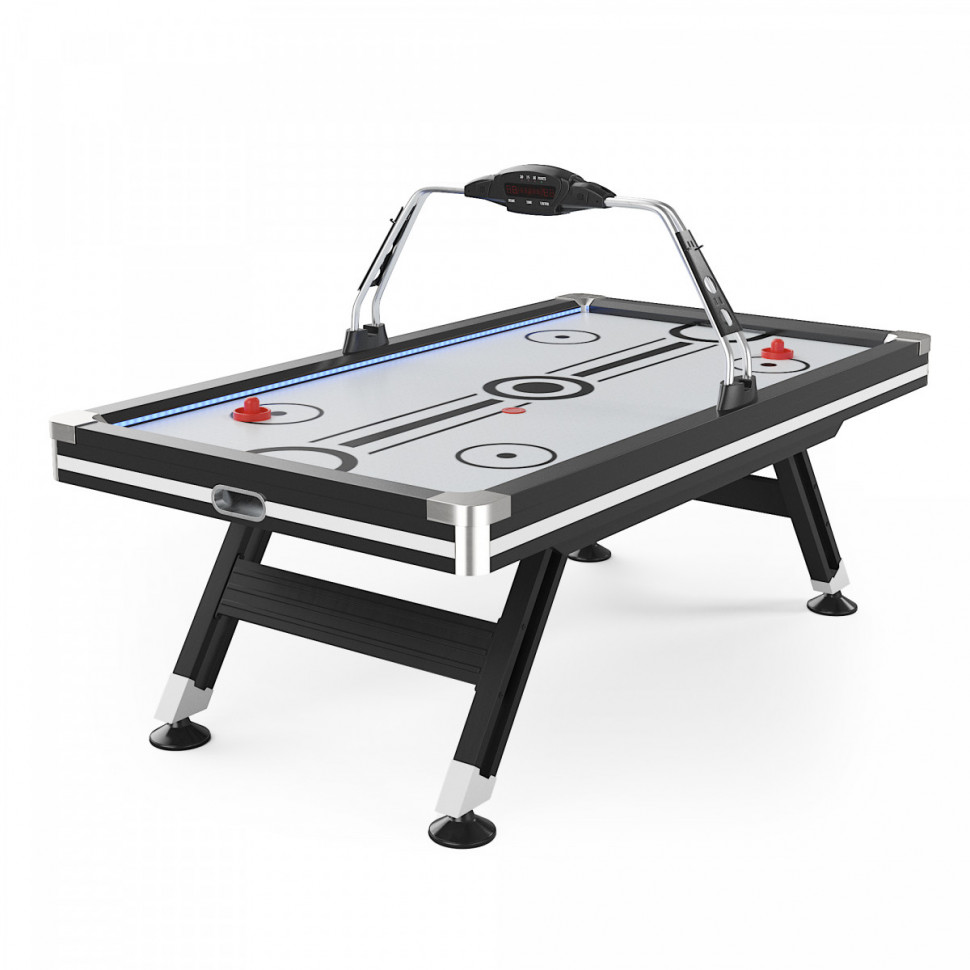 Игровой стол UNIX Line Аэрохоккей (226х125 cм) Black&White Игровой стол UNIX Line Аэрохоккей (226х125 cм) Black&White