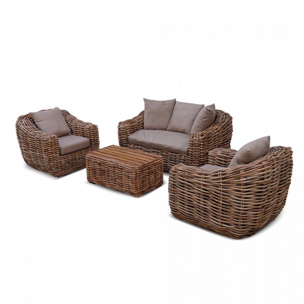 Лаунж зона Amazon из натурального ротанга KM-2001 Лаунж зона Amazon из натурального ротанга KM-2001