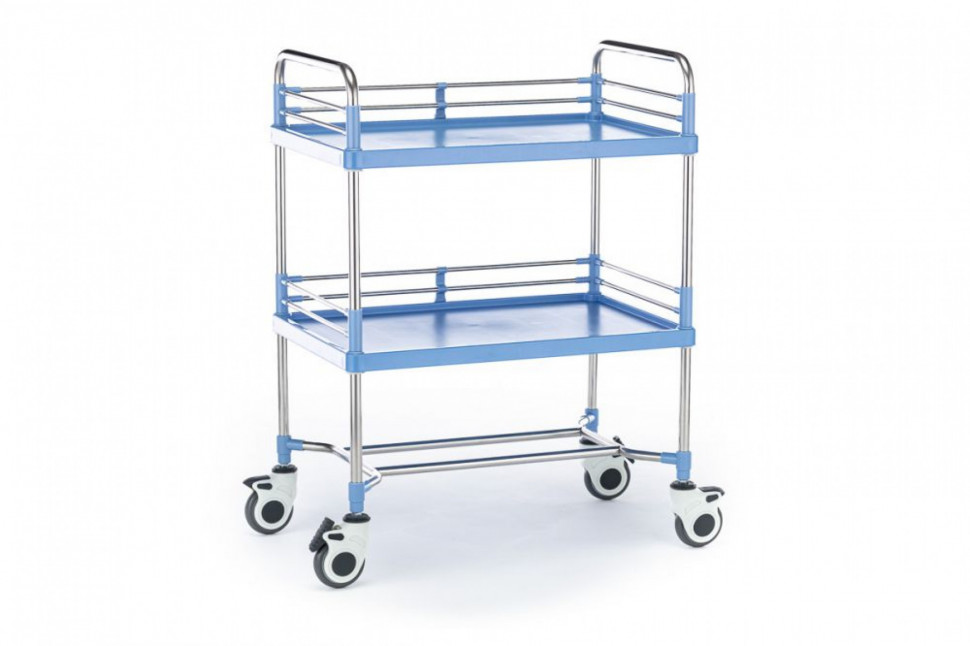 Столик-тележка инструментальный "Медицинофф" F-17(p)