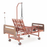 Кровать для лежачих больных электрическая MED-MOS DB-7 ЛДСП (коричневый) с матрасом